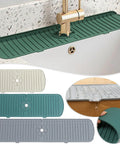 Kitchen Silicone Faucet Mat Water Ripples Faucet Water Catcher Mat Large Sink Splash Pad Countertop Protector Bathroom