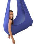 Kids Cotton Outdoor Indoor Swing Hammock for Cuddle up to Sensory Child Therapy Soft Elastic Parcel Steady Seat Swing Toys