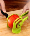 Kitchen Gadgets Handy Stainless Steel Onion Holder Potato Tomato Slicer Vegetable Fruit Cutter Safety Cooking Tools Accessories