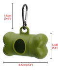 Waste Bag Dispenser for Dog Waste Carrier Green Black Pet Supply Accessory Dog Cat Small Tools Poop Bag Holder