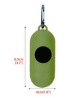 Waste Bag Dispenser for Dog Waste Carrier Green Black Pet Supply Accessory Dog Cat Small Tools Poop Bag Holder