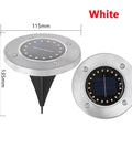 20LED Solar Power Disk Light Outdoor Garden Solar Underground Light Deck Light Spotlight Buried Solar Led Lamp Garden Decoration