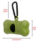 Waste Bag Dispenser for Dog Waste Carrier Green Black Pet Supply Accessory Dog Cat Small Tools Poop Bag Holder