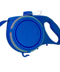 4-In-1 Durable Dog Leash Retractable Nylon Dog Leash with Water Bottle Bowl Extending Puppy Walking Running Leads Pet