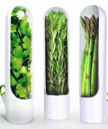 Herb Saver Storage Container Fresh Herb Keeper Vanilla Vegetables Fresh Preservation Bottle for Refrigerator Kitchen Gadgets