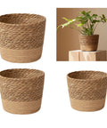 67JB Straw Plant Basket Indoor Woven Plant Pots for Planter Flower Pots Plant Pot