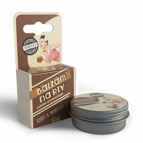 Green idea Balzám na rty - Kokos a mandlový olej 15 ml