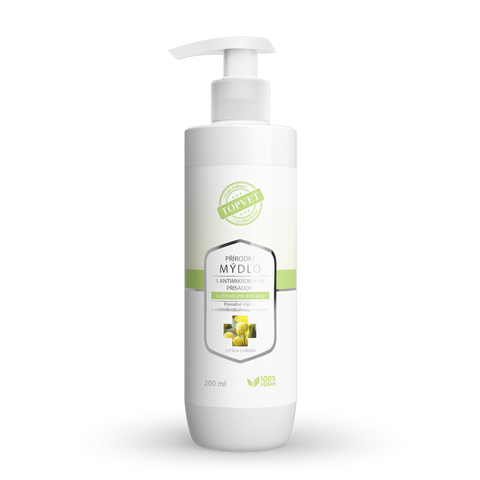 Green idea Přírodní mýdlo s antimikrobiální přísadou s přírodními extrakty 200 ml