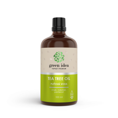 Green idea TTO pleťová voda s měsíčkem, panthenolem a zinkem bez alkoholu 100 ml