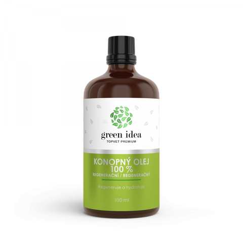 Green idea Regenerační konopný olej 100% 100 ml