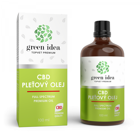 Green idea CBD pleťový olej 100 ml