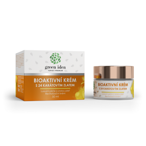 Green idea Bioaktivní krém s 24 karátovým zlatem 50 ml