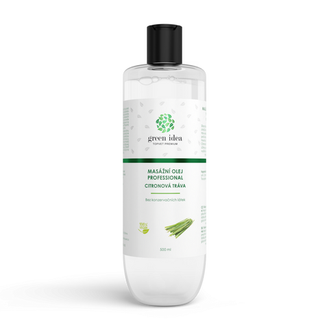 Green idea Citronová tráva masážní olej 500 ml