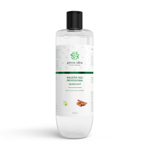 Green idea Skořicový masážní olej 500 ml