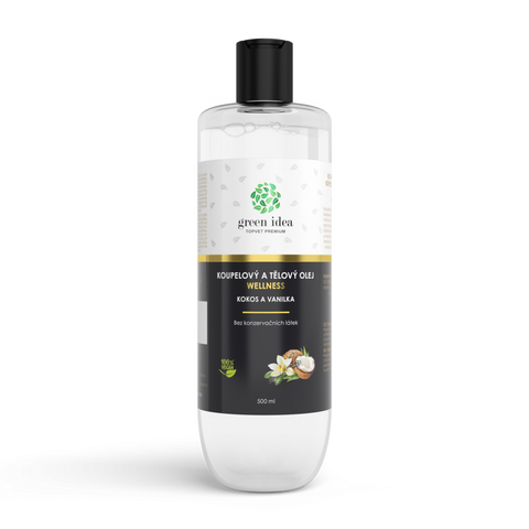 Green idea Kokos a vanilka - koupelový a tělový olej 500 ml 500 ml