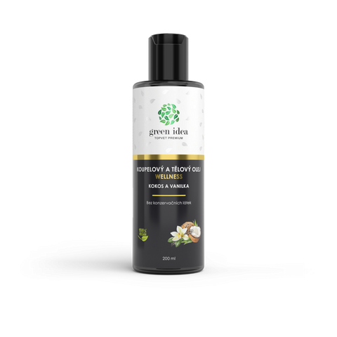 Green idea Kokos a vanilka - koupelový a tělový olej 200 ml