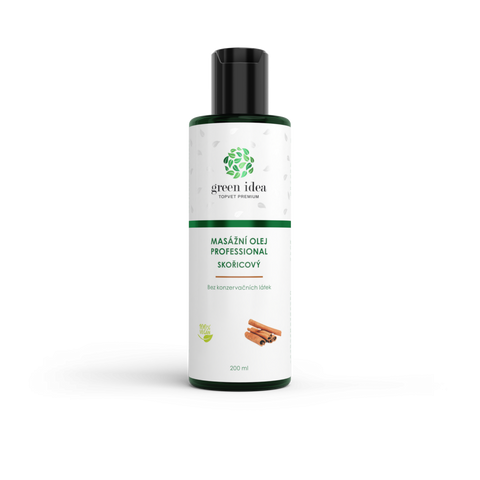 Green idea Skořicový masážní olej 200 ml