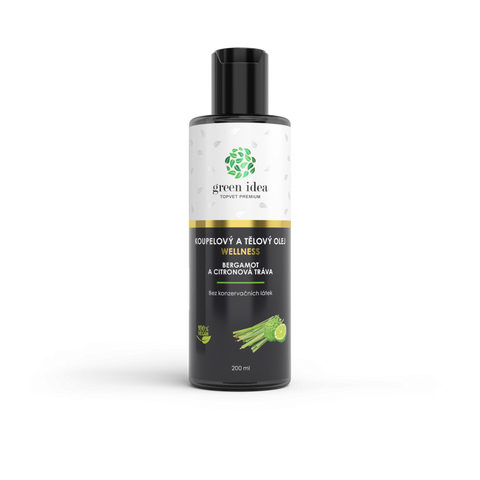Green idea Bergamot a citronová tráva - koupelový a tělový olej 200 ml
