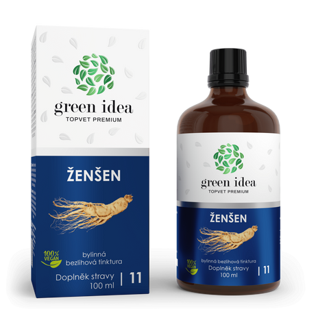 Green idea Šetrná Ženšen bezlihová tinktura 100 ml
