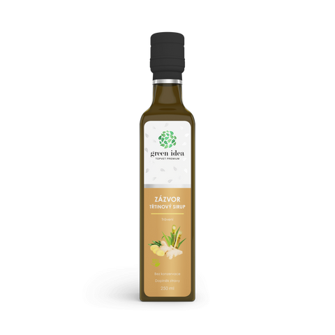 Green idea Tradiční Zázvorový sirup třtinový 250 ml