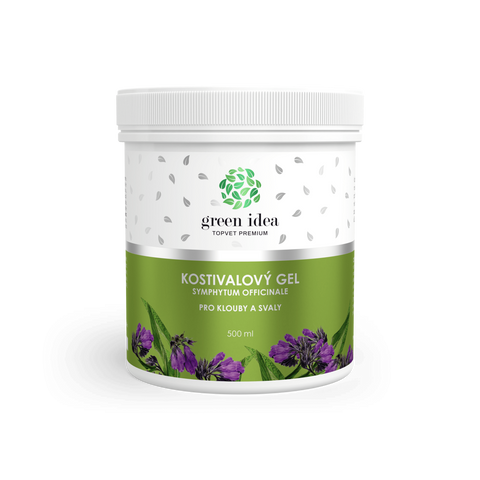 Green idea Kostivalový masážní gel 500 ml
