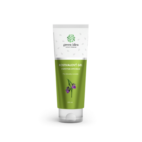 Green idea Kostivalový masážní gel v tubě 200 ml