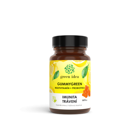 Green idea Gummygreen - Multivitamín + probiotika 60 ks