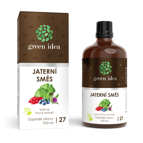Green idea Jaterní směs (kapky HEPAMIX) tinktura - kapky 100 ml