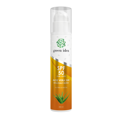 Green idea Aloe vera sun - opalovací mléko SPF 50 200 ml
