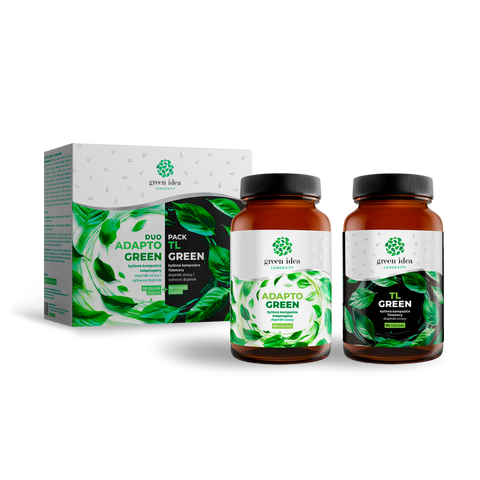 Green idea LONGEVITY DUOPACK - ADAPTO GREEN + TL GREEN tobolky 180 ks