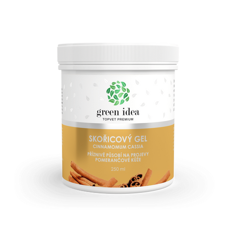 Green idea Skořicový masážní gel 250 ml