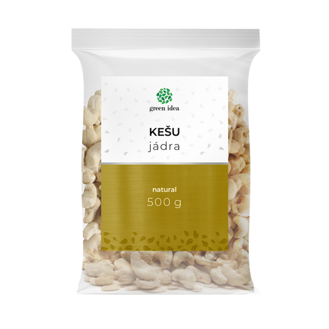 Green idea Kešu jádra - natural 500 g