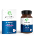 Green idea VITAMÍNY D3 a K2 - tobolky 60 ks
