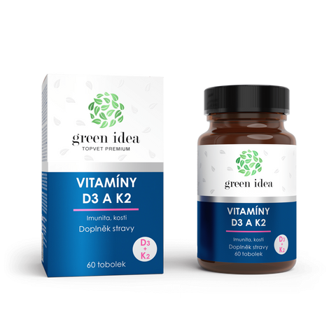 Green idea VITAMÍNY D3 a K2 - tobolky 60 ks
