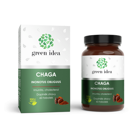 Green idea Chaga - tobolky 60 ks