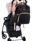 2023 Portable Baby Folding Bed Mommy Bag Folding Mosquito Net Multifunctional Outgoing Mother and Baby Backpack Large Capacity