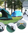Outdoor Camping Fully Automatic Portable Folding Camping Tent 2-3 Person Beach Tent Quick Opening Two Person Camping Set