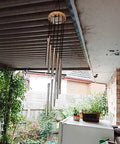 1Piece 12 Tubes Aluminum Alloy Wind Chimes with Hook Gold/Silver Bells for outside Home Wedding Party Memorial Decoration Gifts