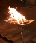 Disassemble Garden Backyard Heating Mesh Stainless Steel Outdoor Camping Campfire Fire Rack Foldable Mesh Fire Pit BBQ Tools Hot
