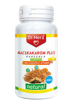 Dr. Herz Kočičí dráp + vitamín C, zinek a selen – 60 kapslí pro imunitu a klouby
