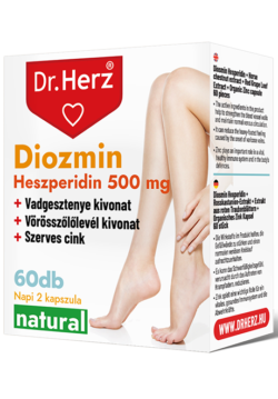 Dr. Herz Diosmin + Hesperidin – 60 kapslí pro cévy, žilní oběh a úlevu těžkých nohou
