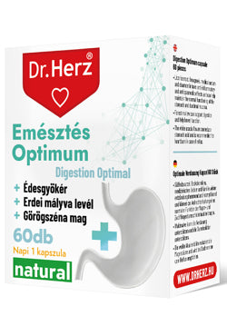 Dr. Herz Digestion Optimum – 60 kapslí s lékořicí, heřmánkem a dalšími bylinami pro zdravé trávení a komfort po jídle