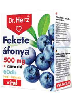 Dr. Herz Ochranná borůvka + organický zinek – 60 kapslí pro zdravý zrak a antioxidační ochranu