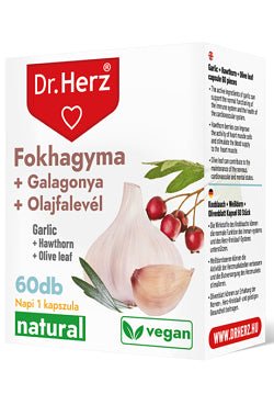 Dr. Herz Cardio směs – 60 kapslí s česnekem, hlohem a olivovým listem pro zdravé srdce a cévy