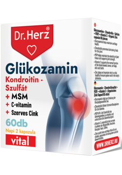 Dr. Herz Glukosamin + Chondroitin + MSM – 60 kapslí pro klouby a chrupavky