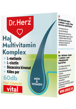 Komplexní doplněk na vlasy – 60 kapslí s biotinem, zinkem a aminokyselinami pro růst a pevnost vlasů