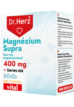 Dr. Herz Hořčík 400 mg + Zinek – 60 kapslí pro svaly, srdce a imunitu