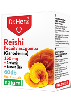 Dr. Herz Reishi + vitamín C + zinek – 60 kapslí pro imunitu a vitalitu