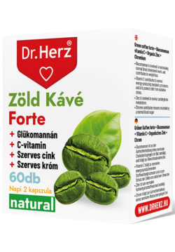 Dr. Herz Zelená káva Forte 60 kapslí – doplněk stravy na podporu metabolismu a hubnutí