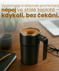 Míchací hrnek na kávu s automatickým mícháním pre rýchlu a pohodlnú prípravu nápoja.